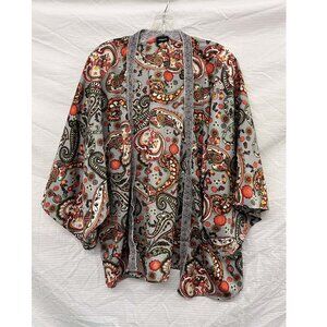 Aggie , Kimono Bohemian Embellished Trim